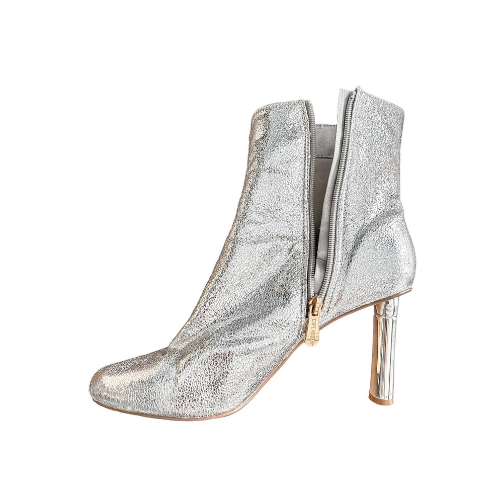 Cape Robbin Silver Metallic Athena Ankle Boot - Picture 6 of 11
